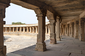 Chausath Yogini Mandir, Mitaoli, Gwalior, Madhya Pradesh. This design of this temple is supposedly...