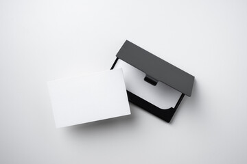 business card case isolated on white background