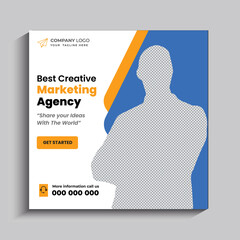 Digital marketing agency and corporate social media post template