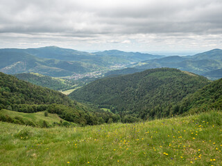Fototapeta na wymiar View from the French Vosges