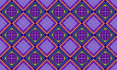 Ethnic-style seamless vector pattern. Tribal motif on a geometric background. Printing ornaments for paper, wallpaper, covers, textiles, fabric, apparel, and other materials
