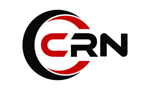 CRN swoosh three letter logo design vector template | monogram logo | abstract logo | wordmark logo | letter mark logo | business logo | brand logo | flat logo | minimalist logo | text | word | symbol