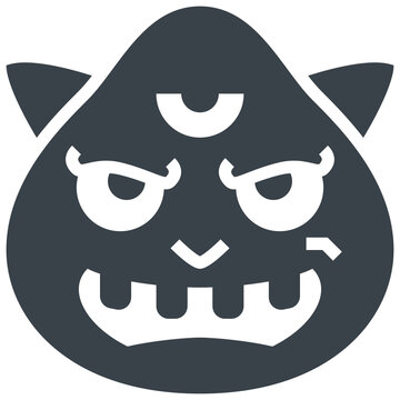 monster glyph style icon