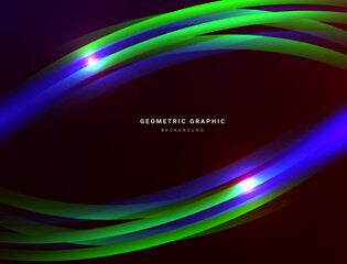 Abstract geometric dynamic design colorful background