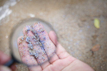 Microplastics at hand, microplastics, air pollution, aquatic microplastics, food microplastics.