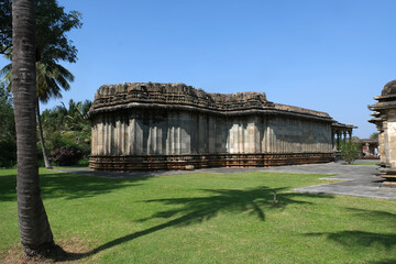 Beautiful Basadi Halli Jain Vijaya Adinatha Temple, Near Hoysaleswara temple, Halebidu, Hassan,...