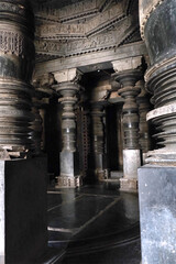 Beautiful Basadi Halli Jain Vijaya Adinatha Temple, Near Hoysaleswara temple, Halebidu, Hassan,...