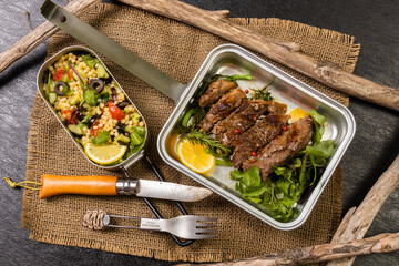 ステーキ Barbecue party outdoors