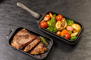 ステーキ Barbecue party outdoors