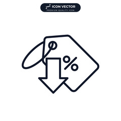 discount icon symbol template for graphic and web design collection logo vector illustration