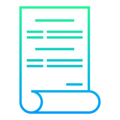 agreement letter icon on transparent background