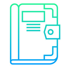 chapter book icon on transparent background