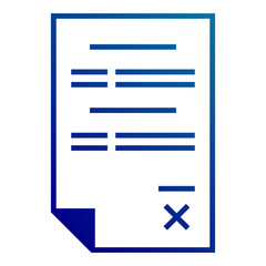 invalid letter icon on transparent background