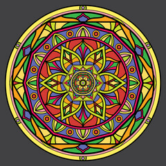 Mandalas for coloring book. Decorative round ornaments