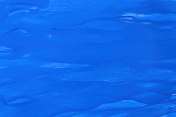 Abstract image of blue brush strokes on full frame