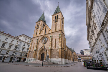 The Sacred Heart Cathedral in Sarajevo - Bosnia and Herzegovina