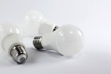 LED light bulb or lamp isolated on white background