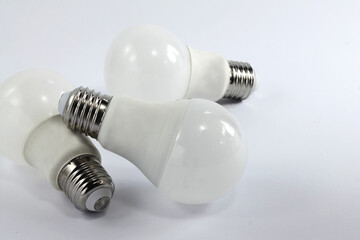 LED light bulb or lamp isolated on white background