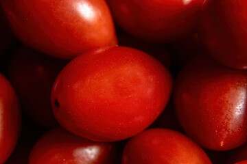 Macro image of  good tasting cherry tomatoes