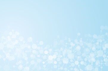 Molecular structure background. Science and technology concepts