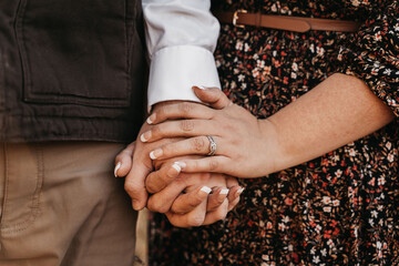 Married couple hands