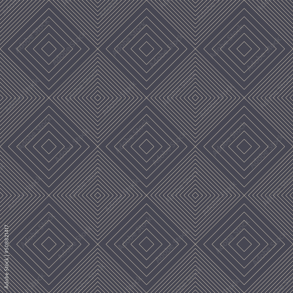 Aufkleber graceful elegant classic rhombus grid geometric linear seamless pattern vector abstract background. 