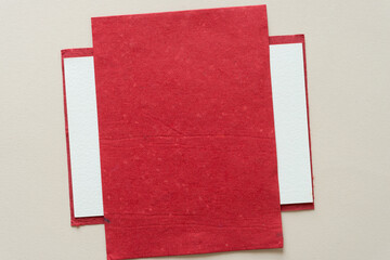 simple paper background with border accent