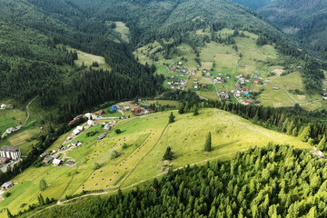 Carpathian mountain landscape