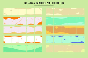 Instagram and social media carousel post collection