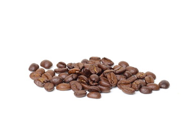 coffee beans isolated on white