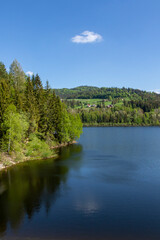 Fototapeta na wymiar View from the dam on the Vistula Czarne