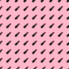 Cartoon seamless lipstick pattern for textiles and packaging and gifts and cards and linens and wrapping paper