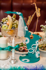 Elegant Table With Decorations of Candles In Wedding Event