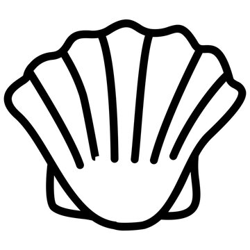 handdrawn shell icon