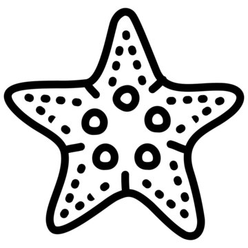 recommend clip art: handdrawn starfish icon