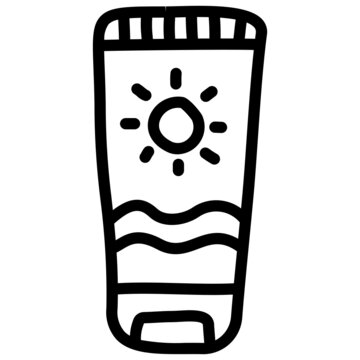 recommend clip art: handdrawn sunscreen icon