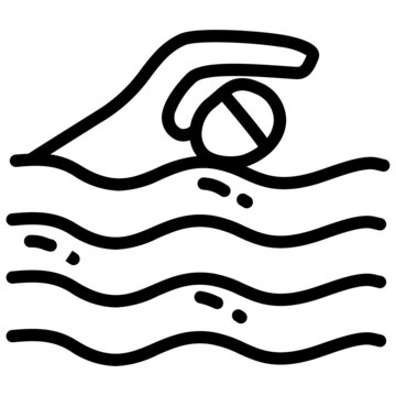 recommend clip art: handdrawn swimming icon