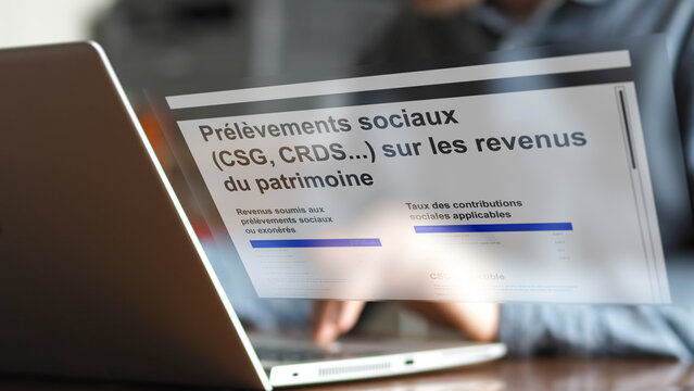 Pr&eacute;l&egrave;vements sociaux(CSG, CRDS...) sur les revenusdu patrimoine. Revenus soumis auxpr&eacute;l&egrave;vements sociauxou exon&eacute;r&eacute;s. Taux des contributionssociales applicables
