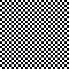 Checker black and white square grid pattern for background