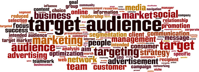 Target audience word cloud