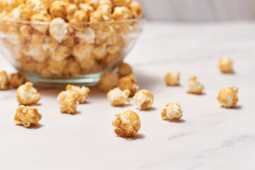 Homemade Fresh Popped Caramel Pop Corn