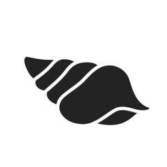 conch shell icon. sea and ocean symbol. isolated vector image