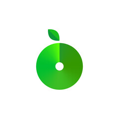 Apple minimal logo, icon