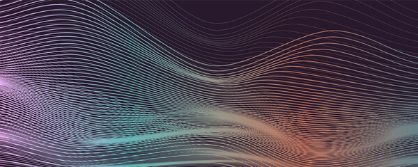 Futuristic fine lines. Abstract geometric background