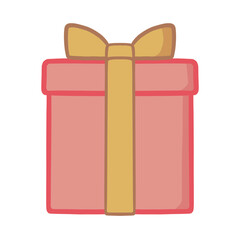 red gift box with bow