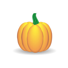 Colorful pumpkin. Cartoon style vector illustration.