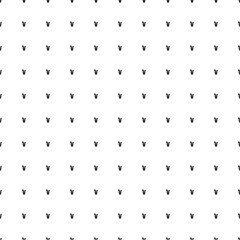 Square seamless background pattern from geometric shapes. The pattern is evenly filled with small black plant in pot symbols. Vector illustration on white background