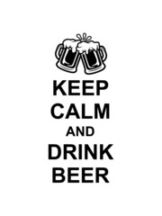 Spruch Keep Calm Beer