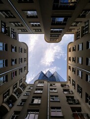 Tenement house in Warsaw. Skyscrapers in Warsaw. Center of Warsaw. Interesting places in Warsaw. Kamienica Morgensterna  © Agata
