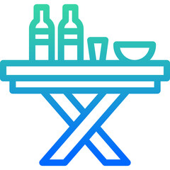 picnic table icon